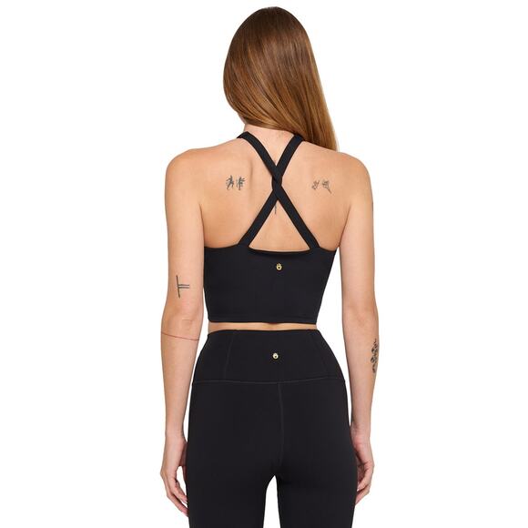 NWT Spiritual Gangster Jules Cross Neck Crop Tank, Black - L - Picture 4 of 7